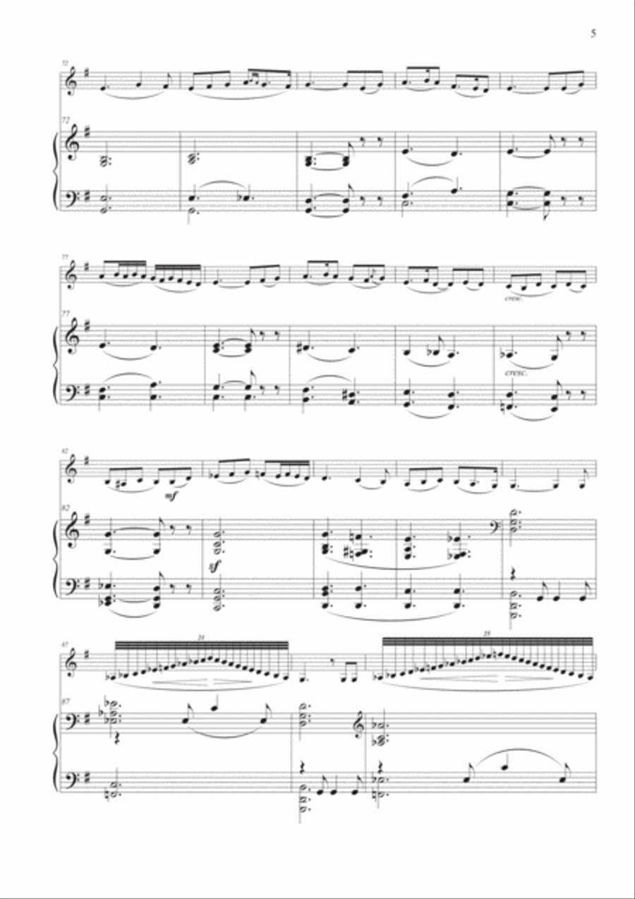 Scheherazade for Violin and Piano Chamber Music scores gallery preview page 5