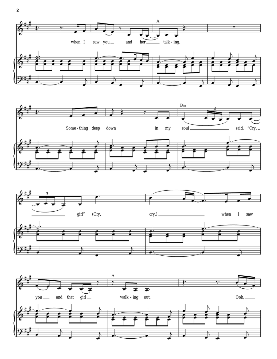 I'd Rather Go Blind Voice scores gallery preview page 2