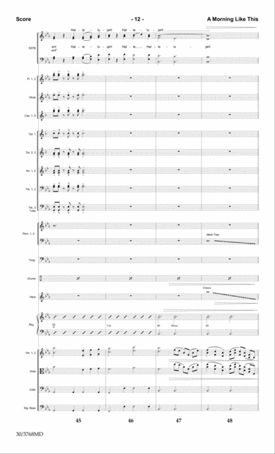 A Morning Like This - Orchestral Score and CD with Printable Parts Choir scores gallery preview page 14