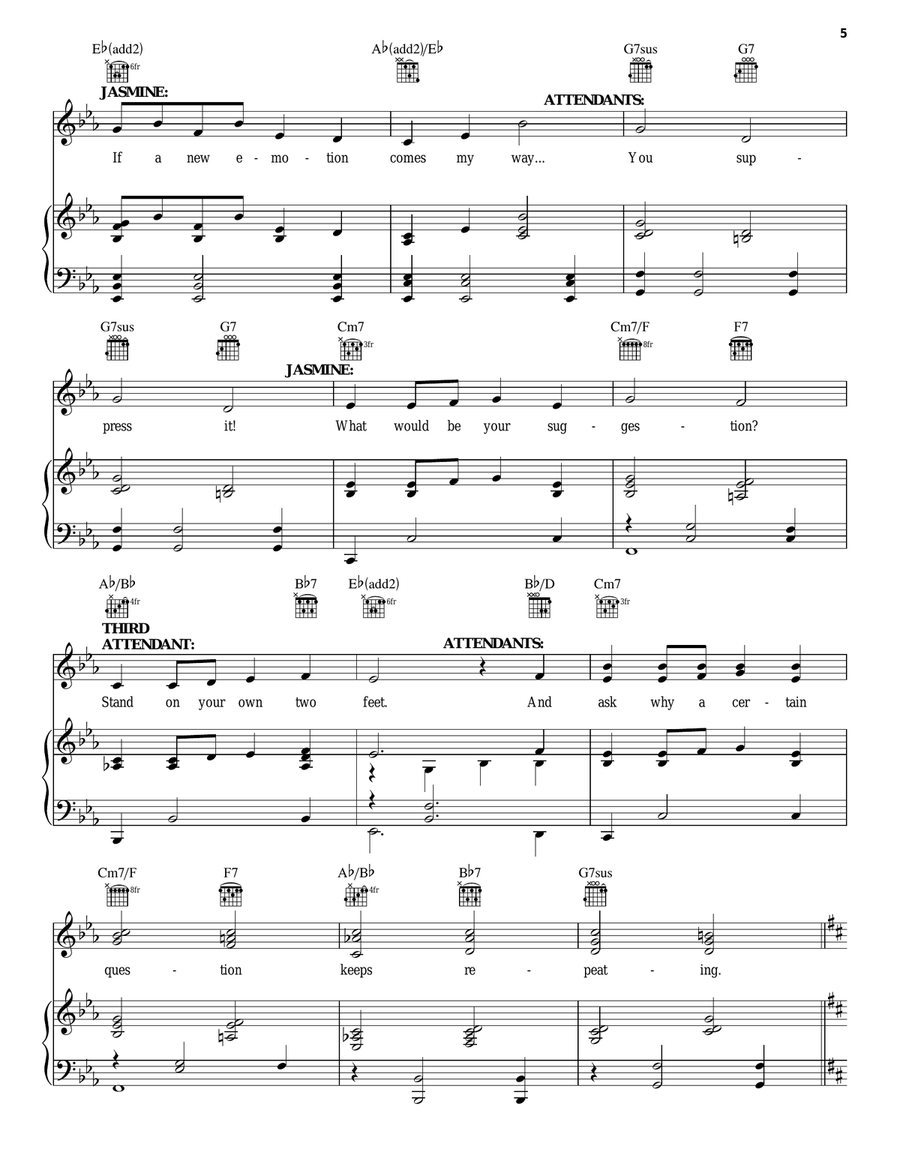 These Palace Walls (from Aladdin: The Broadway Musical) Guitar scores gallery preview page 5