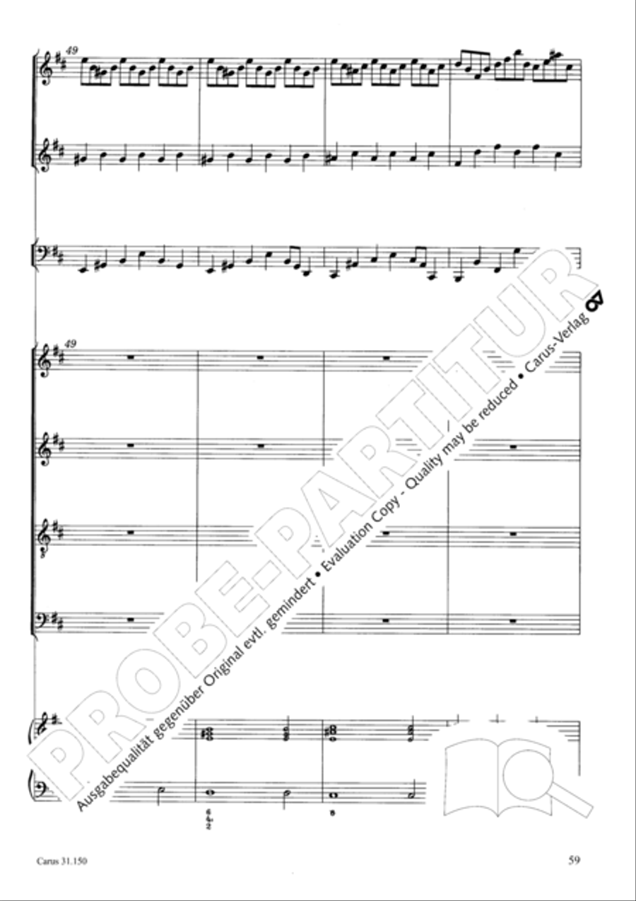 O my Lord, I long for thee (Nach dir, Herr, verlanget mich) 4-Part scores gallery preview page 62