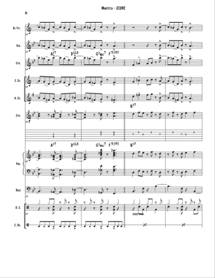 Manteca Large Ensemble scores gallery preview page 6