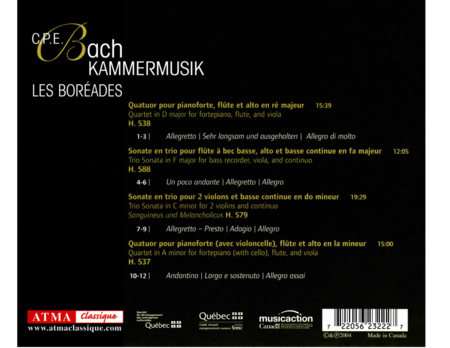 Cpe Bach: Kammermusik