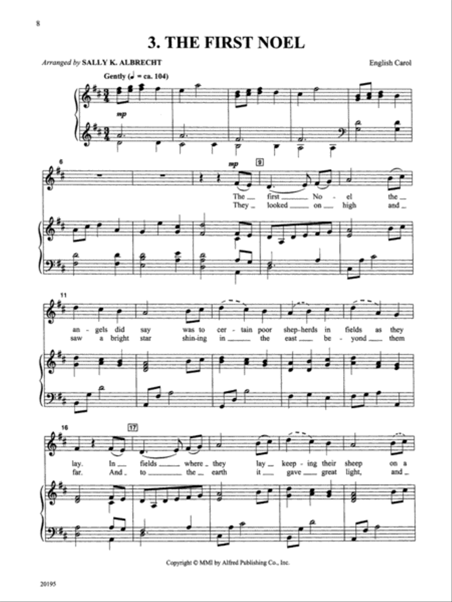 Ready to Sing . . . Christmas Voice scores gallery preview page 3