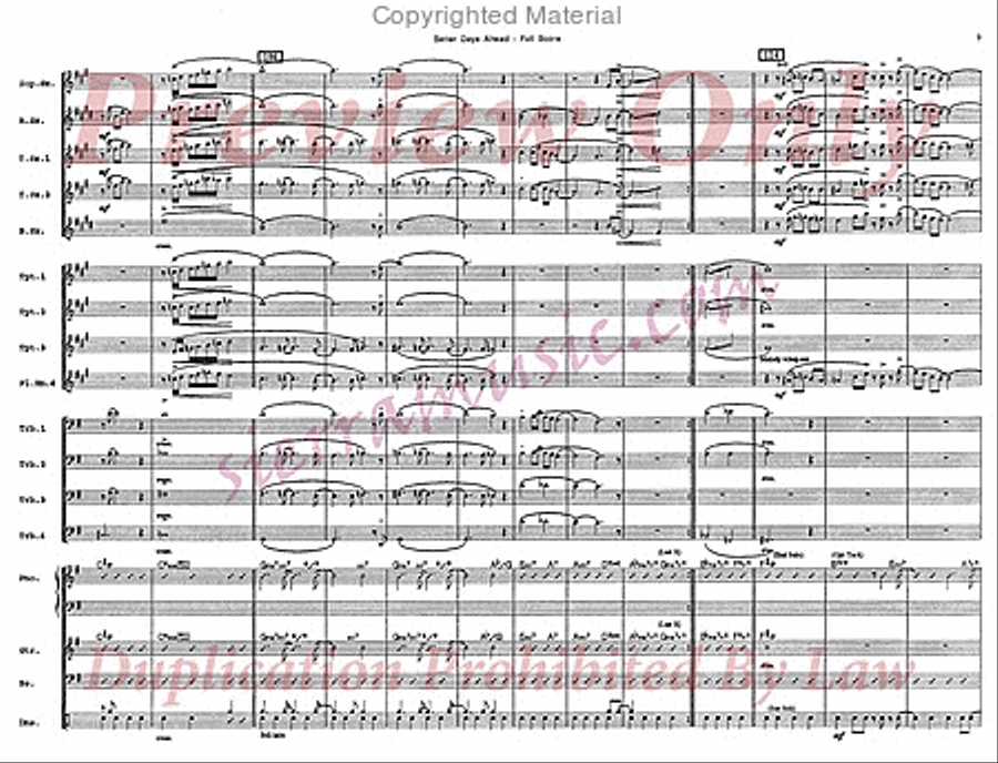 Better Days Ahead Big Band scores gallery preview page 10
