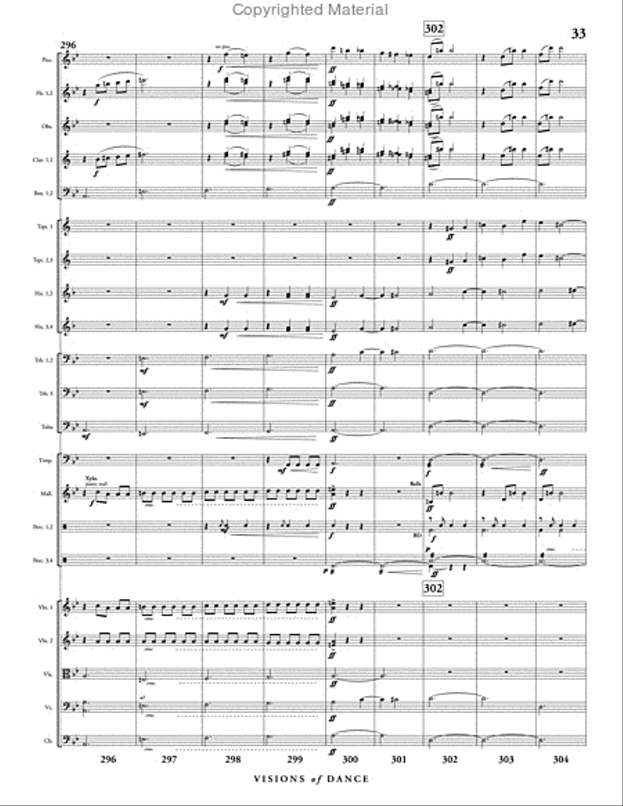 Visions of Dance Full Orchestra scores gallery preview page 34