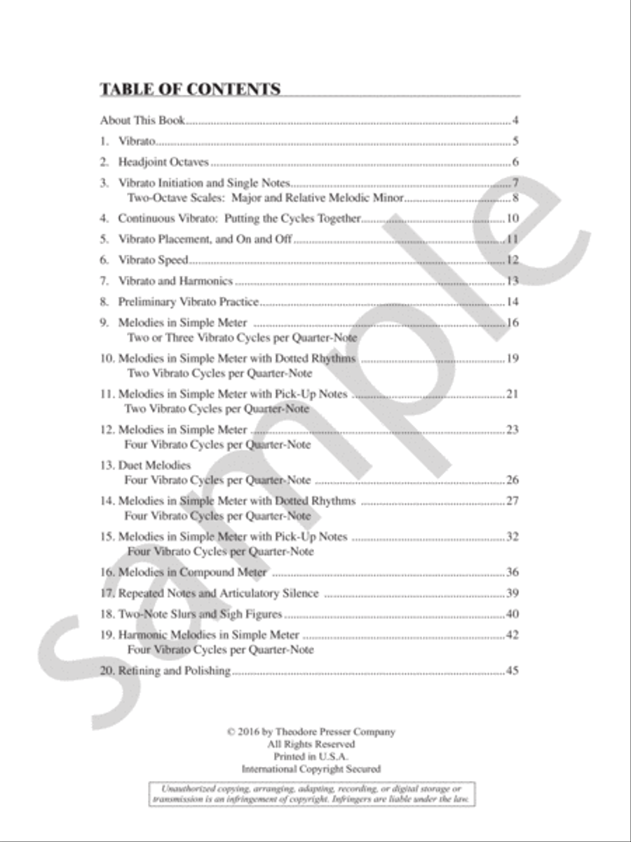 The Flute Vibrato Book Chamber Music scores gallery preview page 3