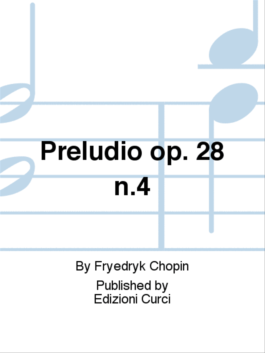 Preludio op. 28 n.4 Preludio op. 28 n.4 School and Community scores gallery preview page 1