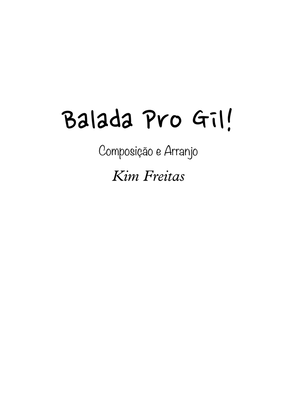 BALADA PRO GIL - Score Only