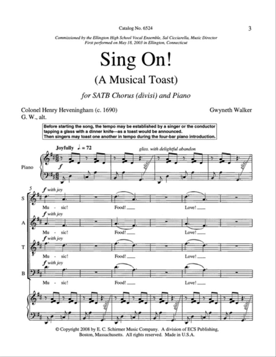 Sing On! Divisi scores gallery preview page 3