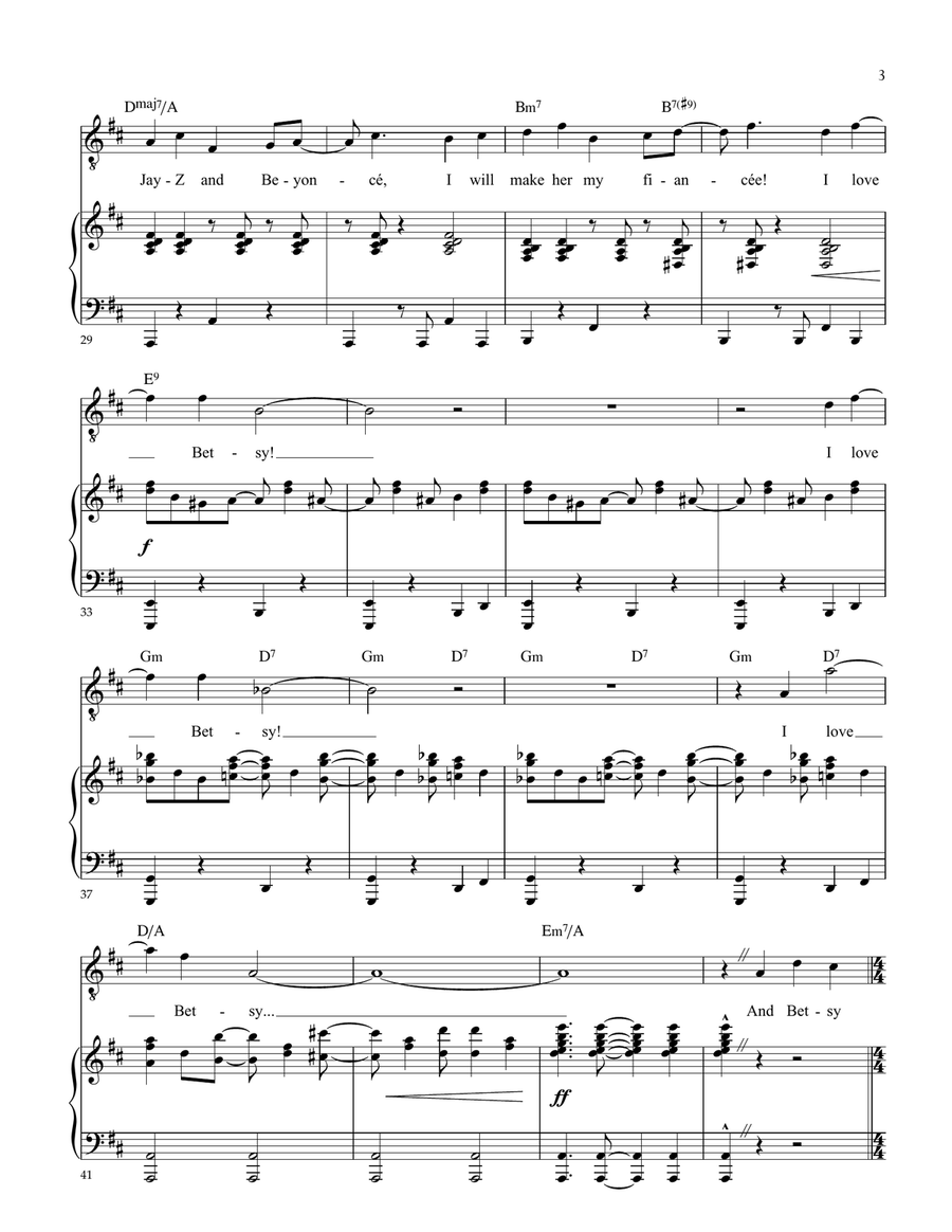 I Love Betsy I Love Betsy Voice scores gallery preview page 3