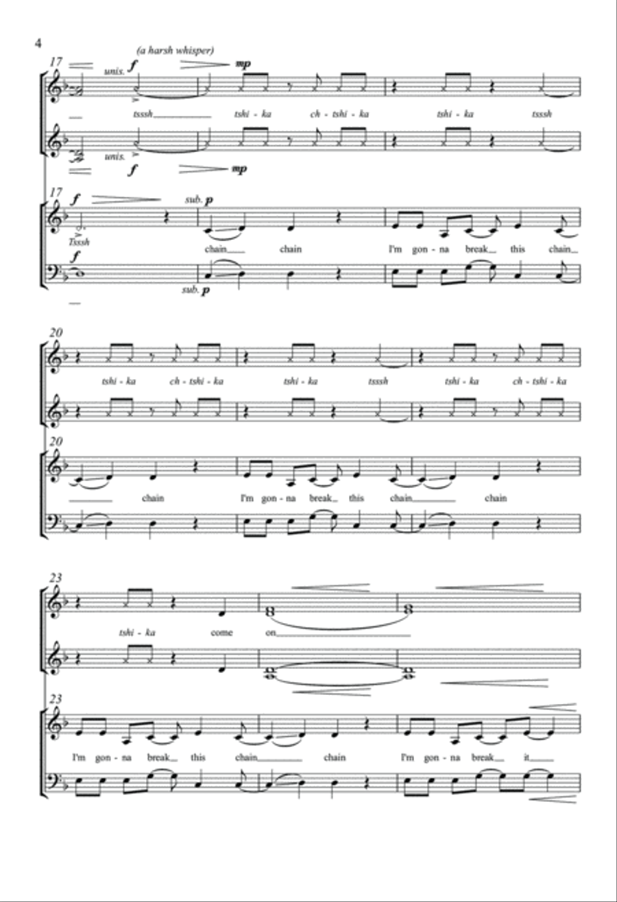 Heaven Bound Train 4-Part scores gallery preview page 4