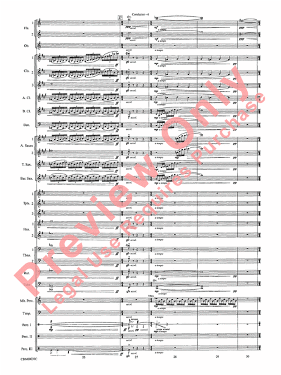 The Perfect Storm (from the Warner Bros. Motion Picture) Concert Band scores gallery preview page 9