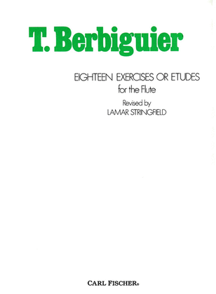 Book cover for Eighteen Exercises or Etudes