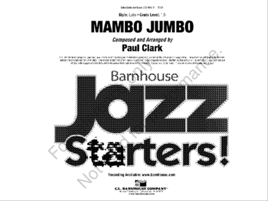Mambo Jumbo Mambo Jumbo Jazz Ensemble scores gallery preview page 2