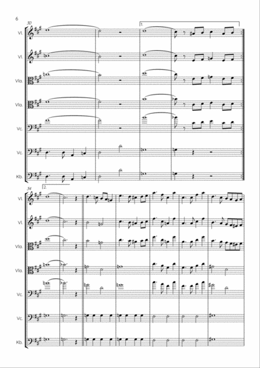 Because String Quartet scores gallery preview page 6