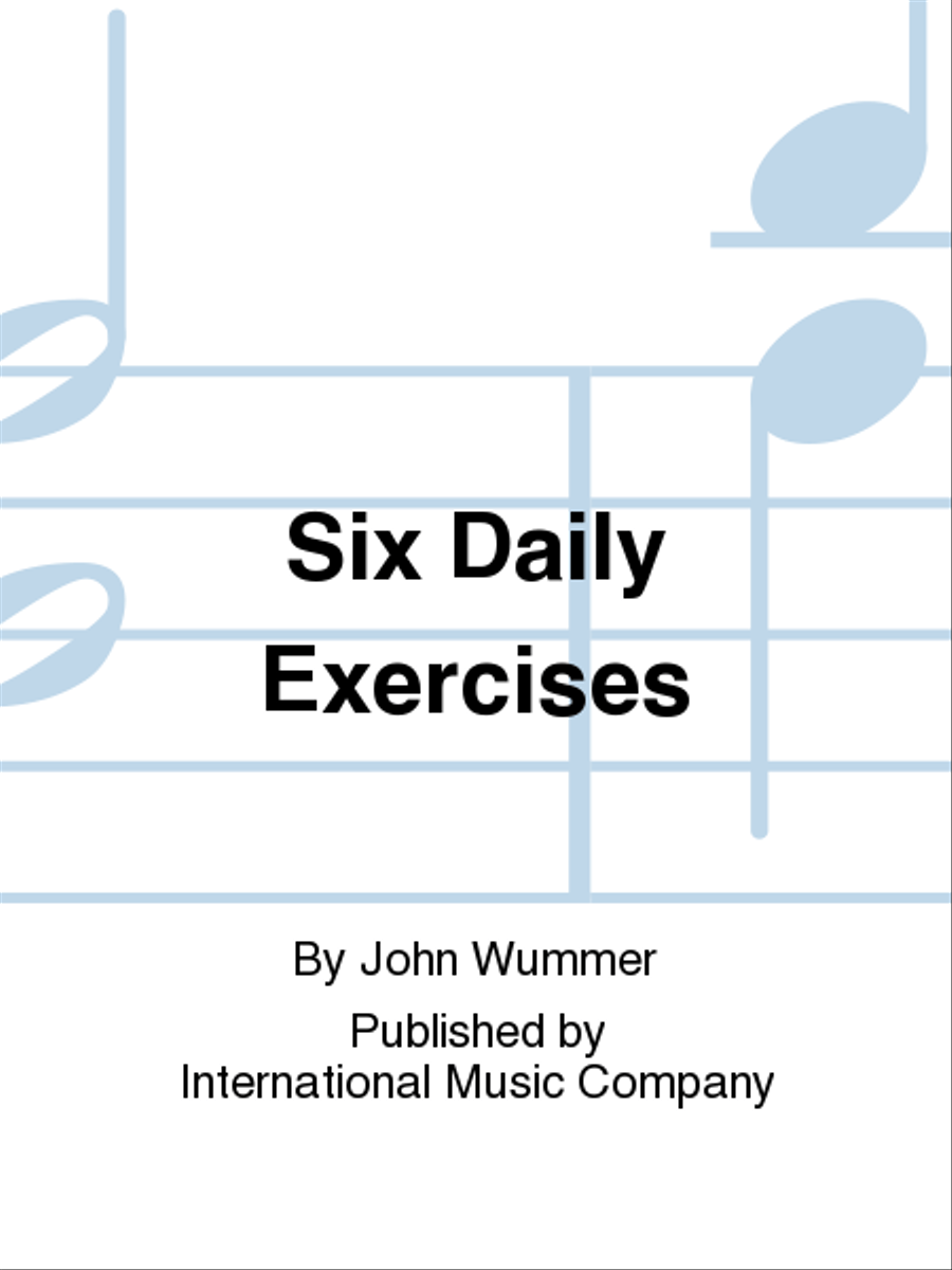 Six Daily Exercises Six Daily Exercises Flute Solo scores gallery preview page 1