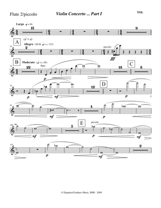 Violin Concerto (2009) Flute/picc. part 2