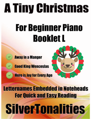 Book cover for A Tiny Christmas for Beginner Piano Booklet L