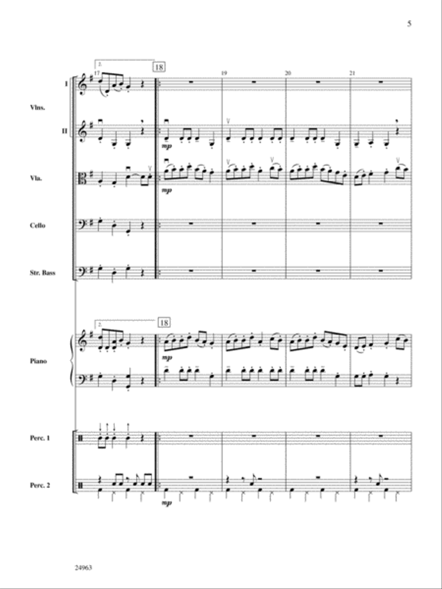Zydeco Two-Step: Score String Orchestra scores gallery preview page 5