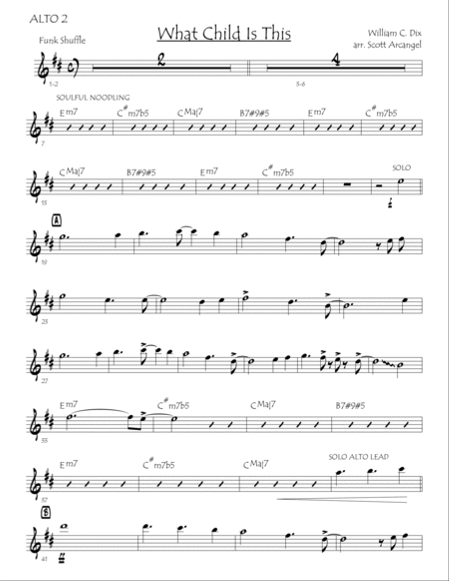 What Child Is This Jazz Ensemble scores gallery preview page 3