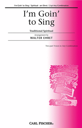 Book cover for I'm Going To Sing