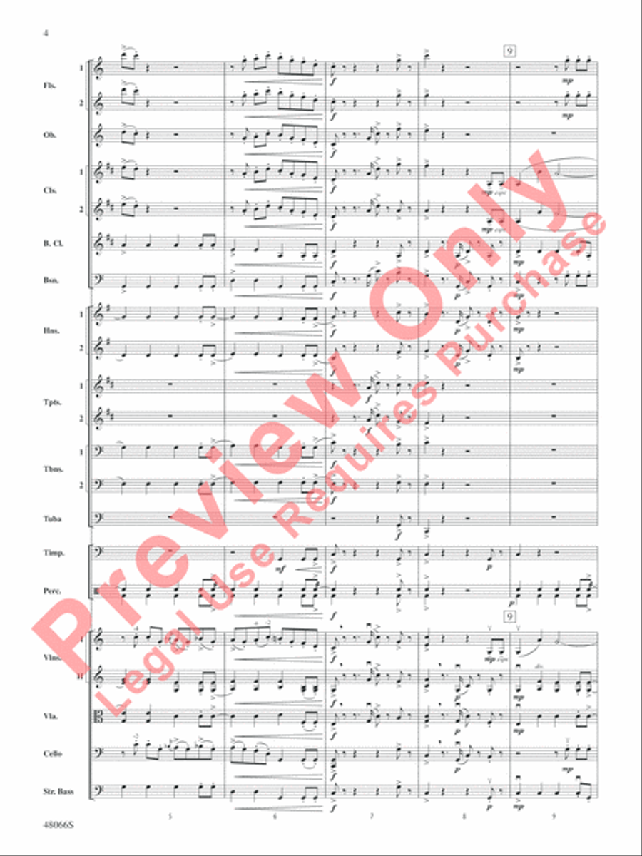 Blue Tango Full Orchestra scores gallery preview page 5