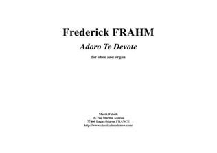 Frederick Frahm: Adoro Te Devote for oboe and organ