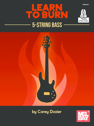 Book cover for Learn to Burn: 5-String Bass Guitar