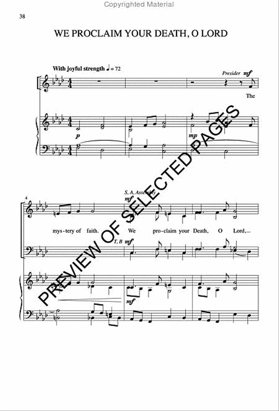 New Mass for John Carroll - Choral / Accompaniment edition 4-Part scores gallery preview page 11