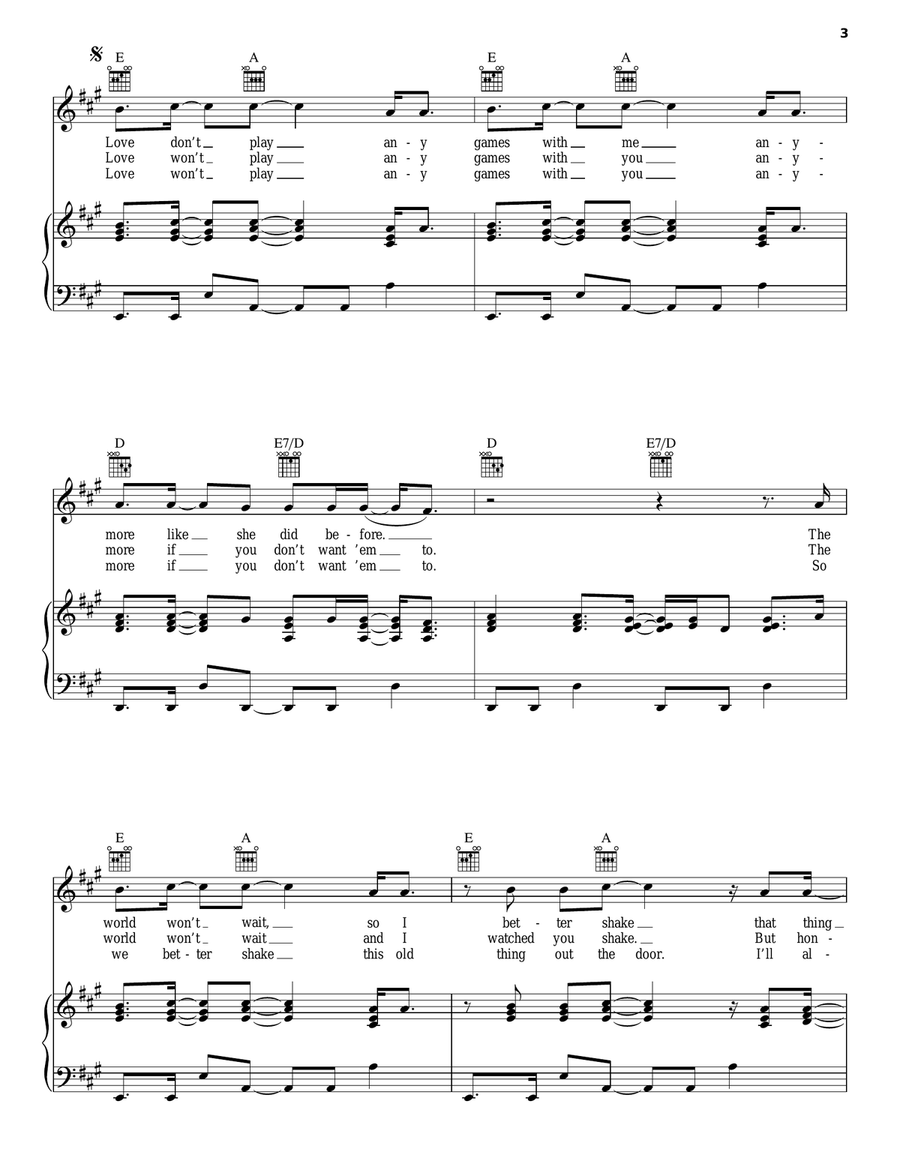New York, New York Piano, Vocal, Guitar scores gallery preview page 3