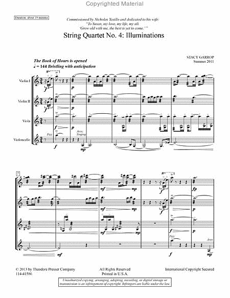 String Quartet No. 4: Illuminations