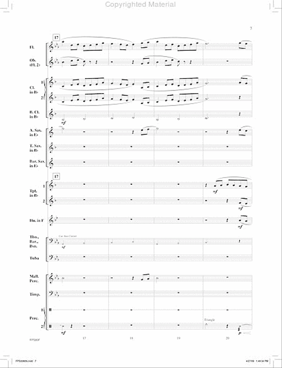 The Cliffs of Mendocino Concert Band scores gallery preview page 8