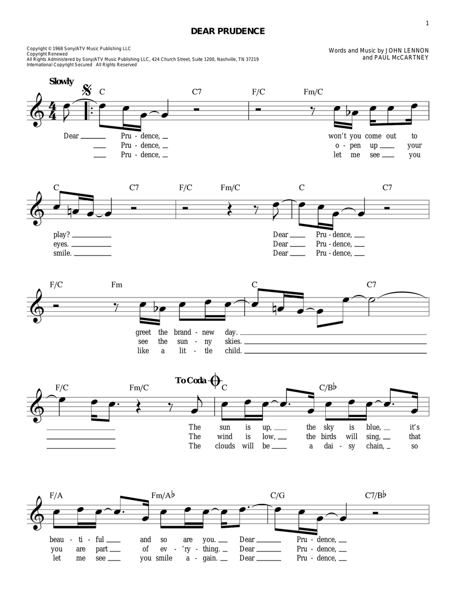 Dear Prudence