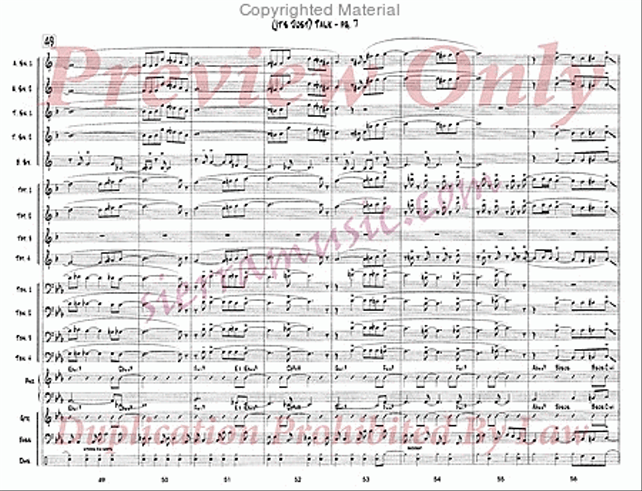 It's Just Talk Big Band scores gallery preview page 8