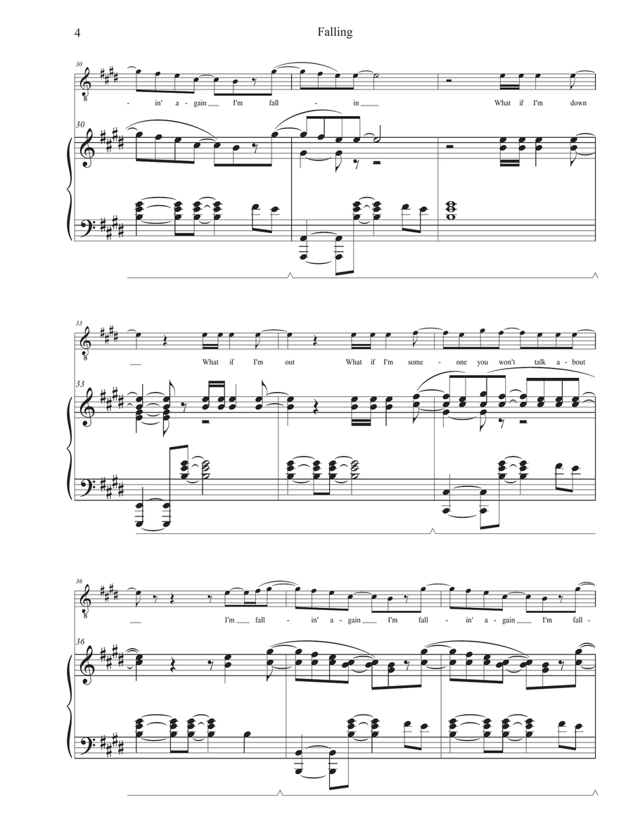 Falling Tenor Voice scores gallery preview page 4