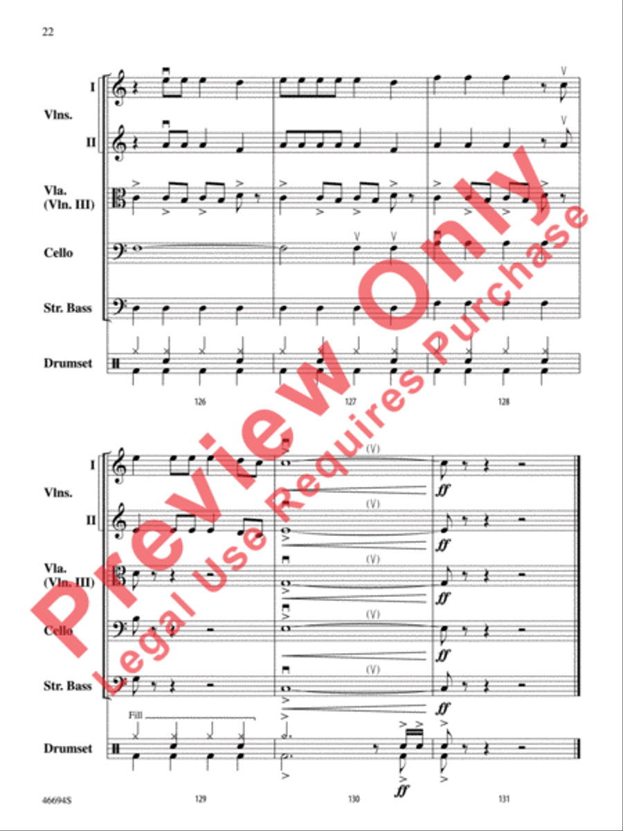 The LEGO Ninjago Movie: Selections from the Motion Picture Soundtrack String Orchestra scores gallery preview page 23