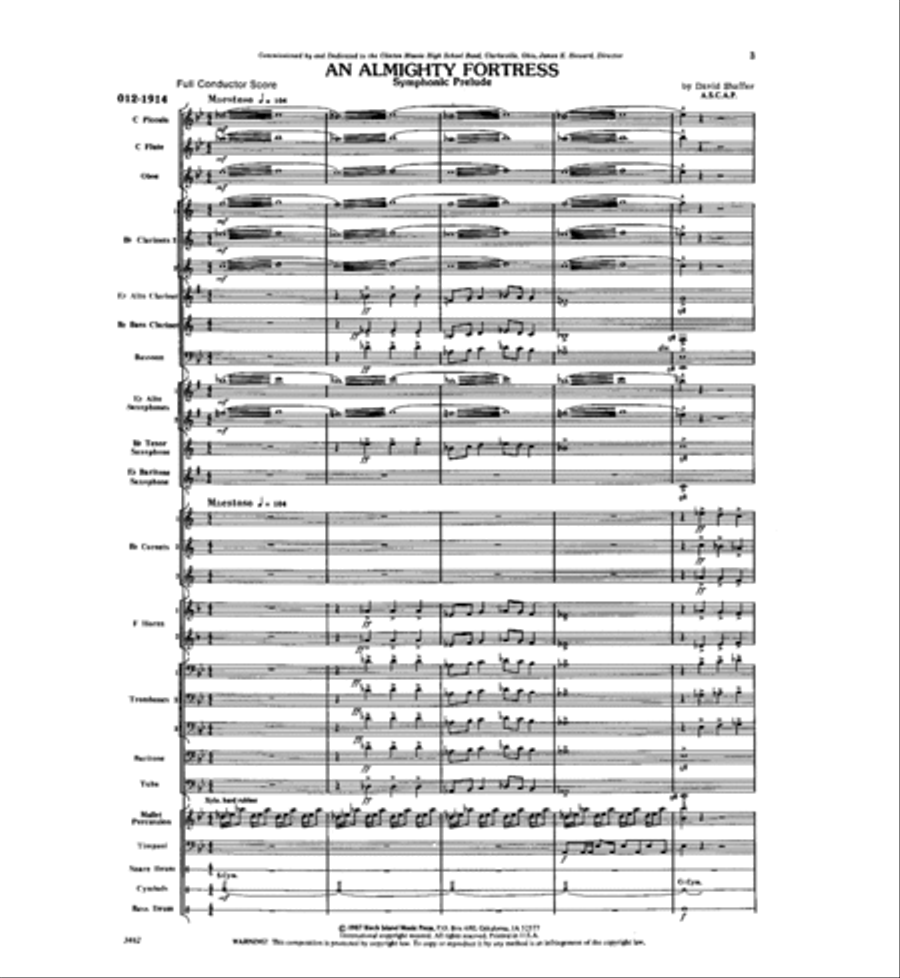 An Almighty Fortress An Almighty Fortress Concert Band scores gallery preview page 4