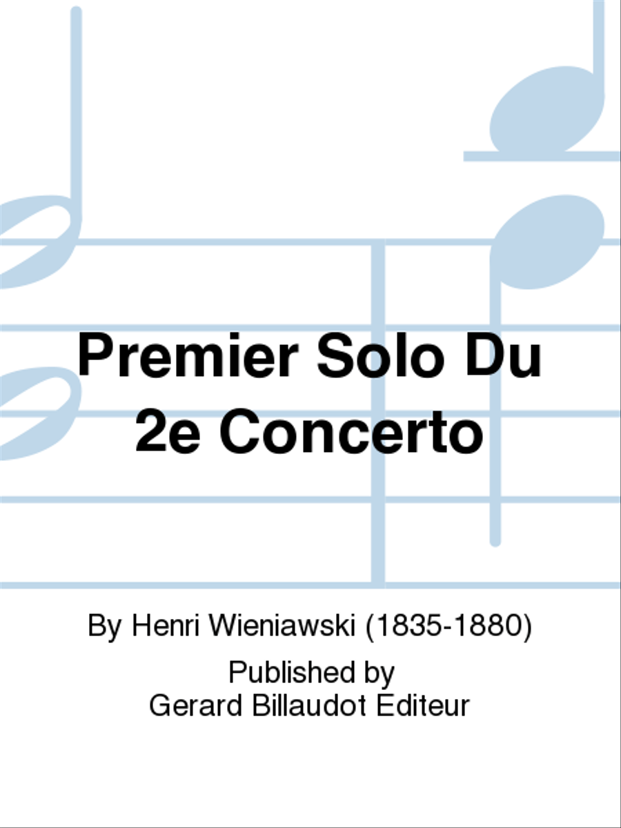 Premier Solo du 2e Concerto Violin scores gallery preview page 1