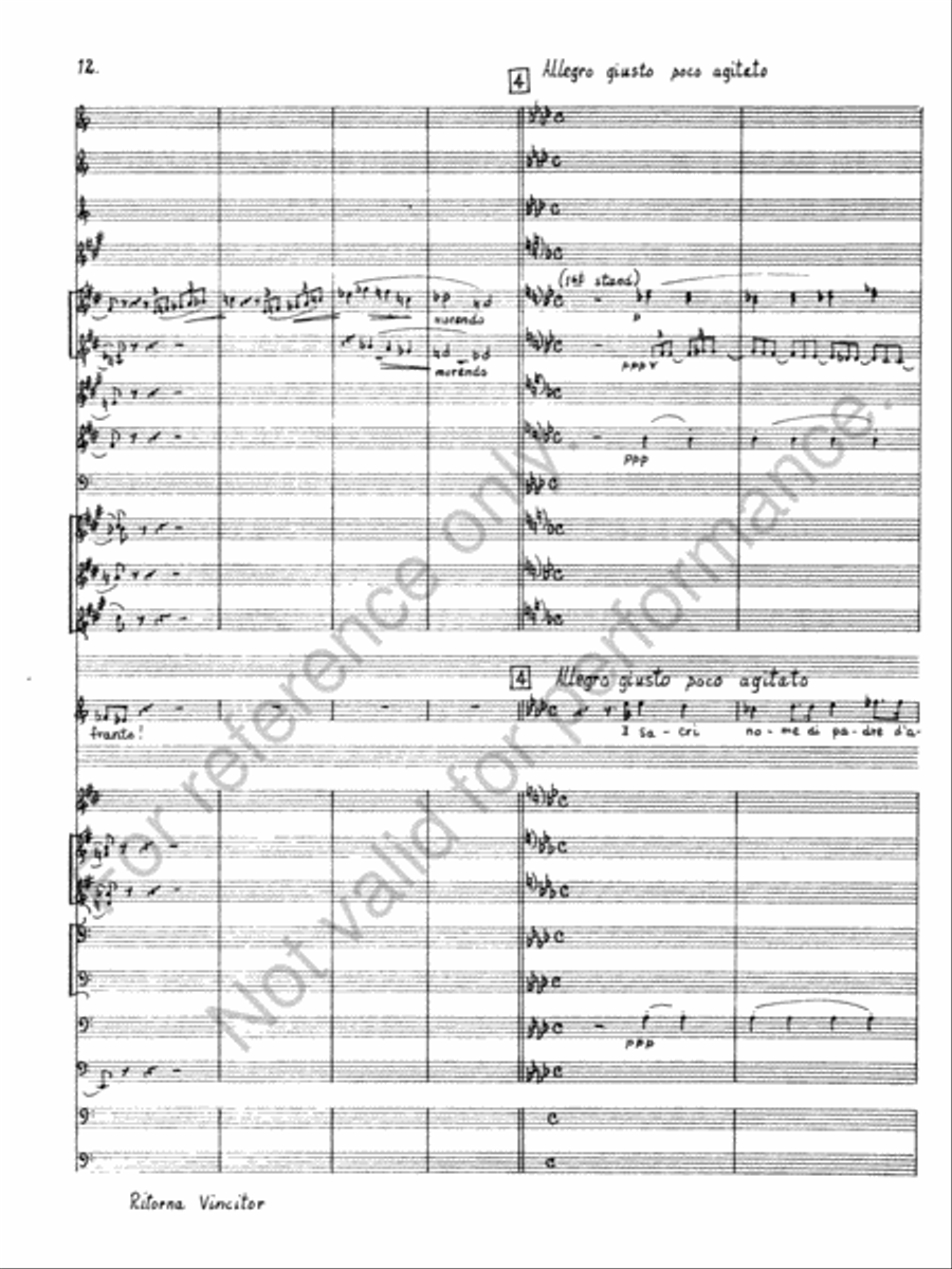 Ritorna Vincitor Ritorna Vincitor Concert Band scores gallery preview page 14