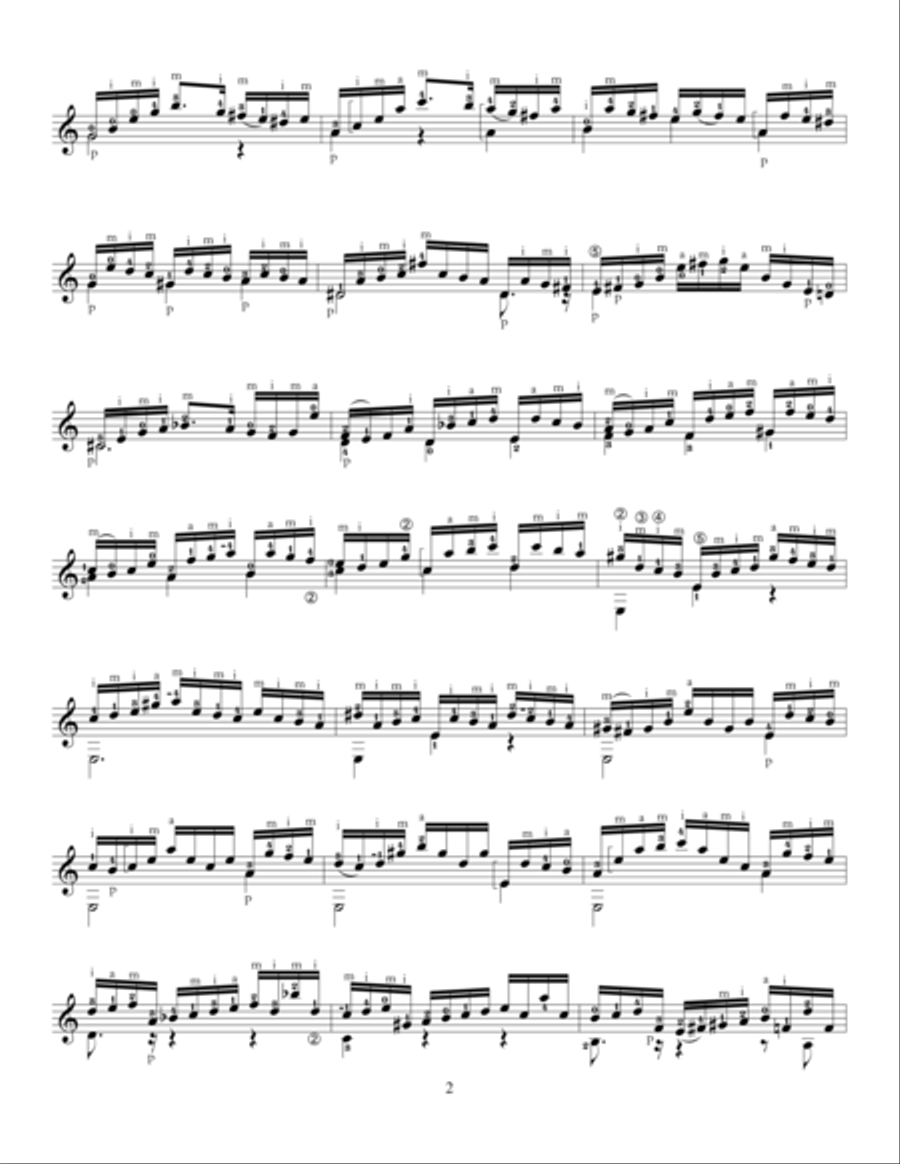 Cello Suite No. 2, Transcribed for Guitar by Federico Bonacossa Classical Guitar scores gallery preview page 6