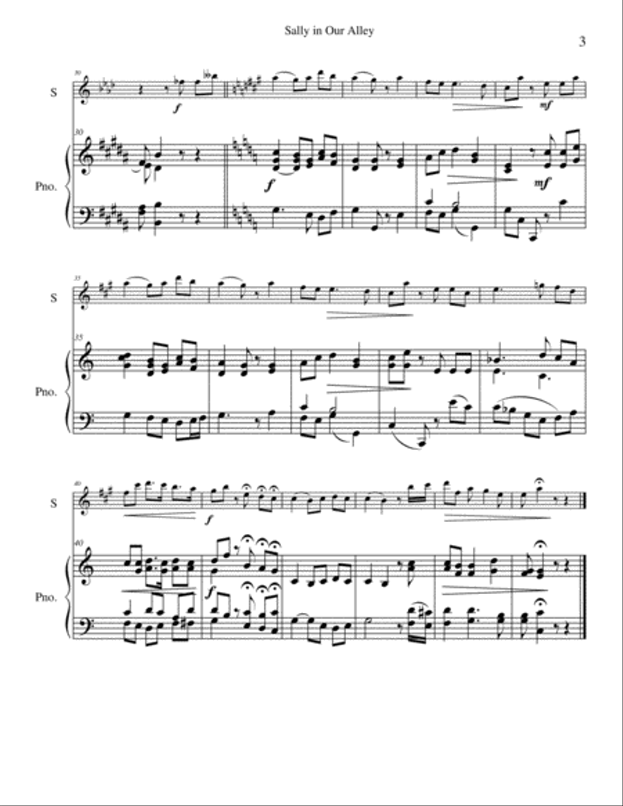 Folk Songs for Young Folks, Vol. 2 - bari sax and piano Baritone Saxophone scores gallery preview page 5