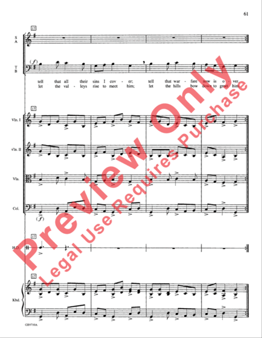 A Festival of Lessons and Carols Choir scores gallery preview page 62