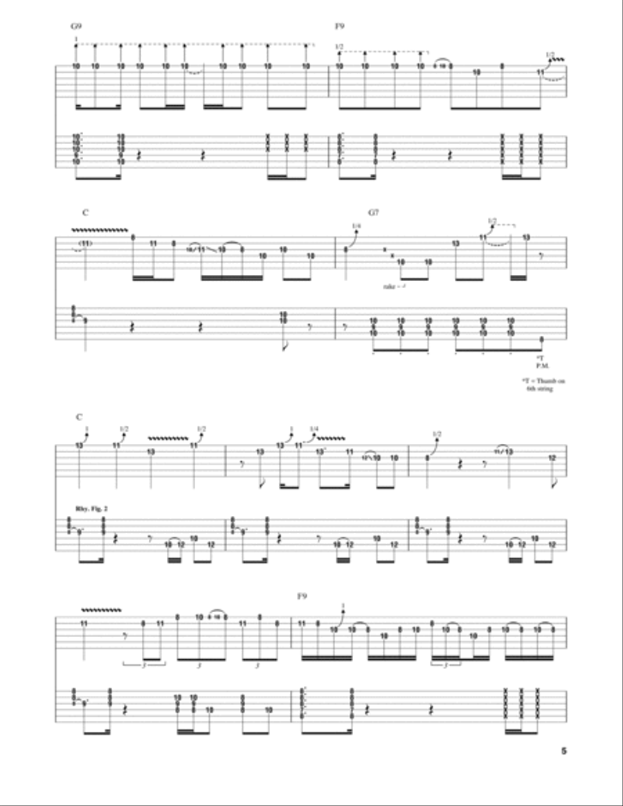 Shake For Me Electric Guitar scores gallery preview page 5