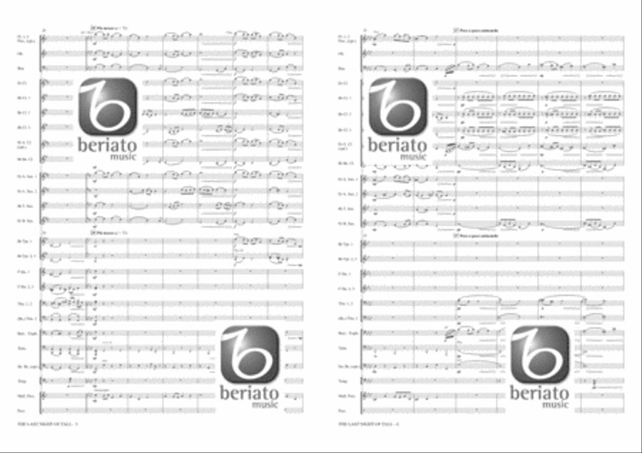The Last Night of Fall Concert Band scores gallery preview page 4