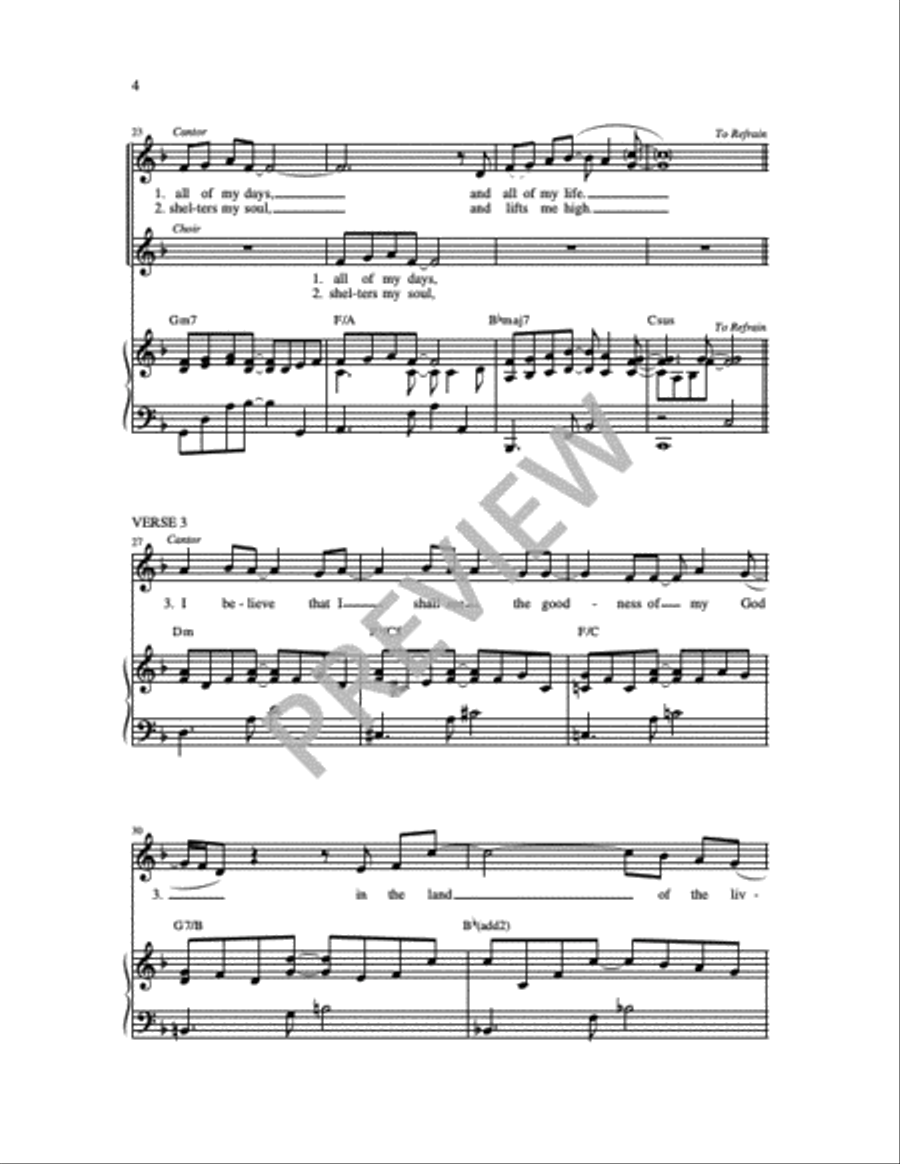 The Lord is My Light The Lord is My Light Unison Choir scores gallery preview page 7