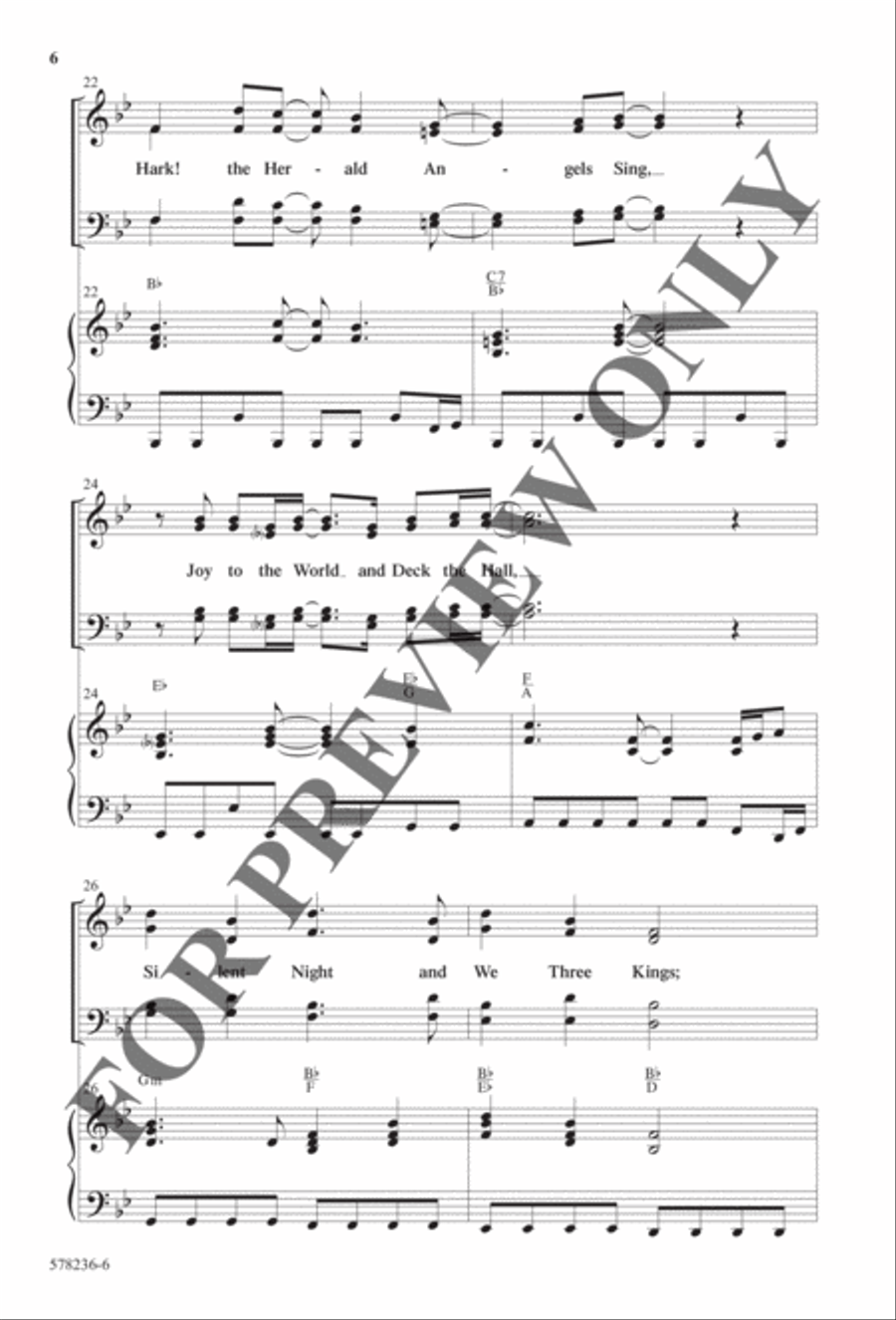 Here We Come a'Caroling - Anthem Choir scores gallery preview page 5