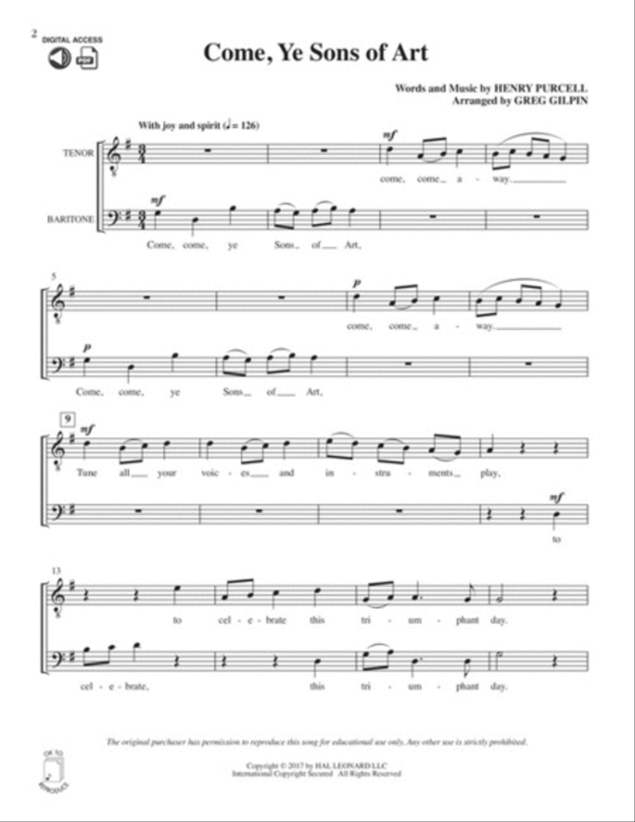 Let the Men Sing! A Cappella TB scores gallery preview page 3