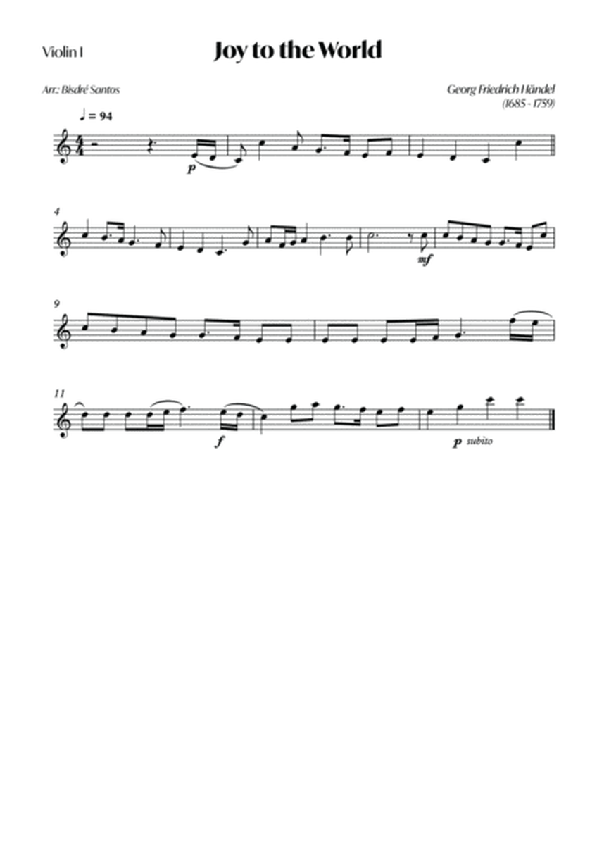 Joy to the World (Händel) - For String quartet image number null
