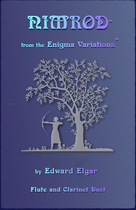 Book cover for Nimrod, from the Enigma Variations by Elgar, Flute and Clarinet Duet